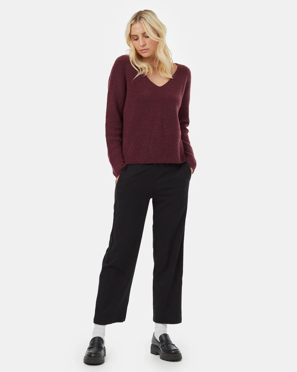Highline Fuzzy V-Neck Sweater - Image 2