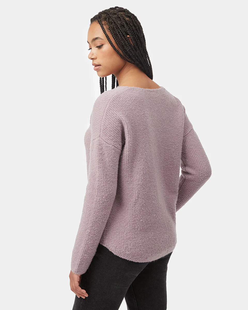Highline Fuzzy V-Neck Sweater - Image 3