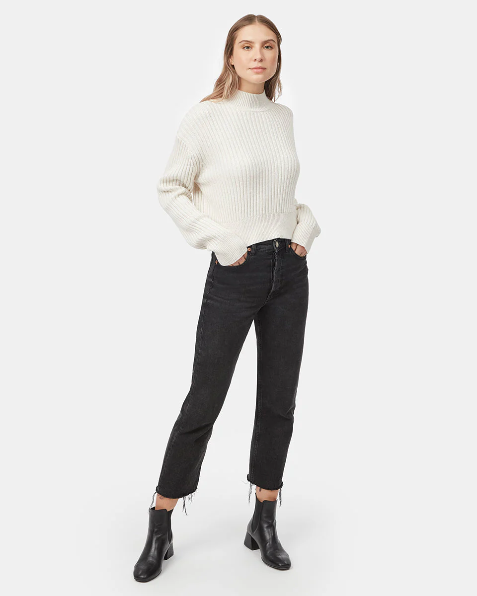 Highline Rib Cropped Mock Neck - Image 2