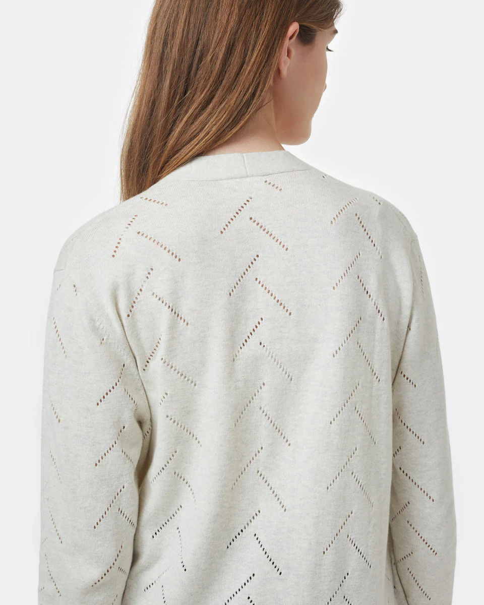 Highline Cotton Sage Tree Stitch Cardigan - Image 3