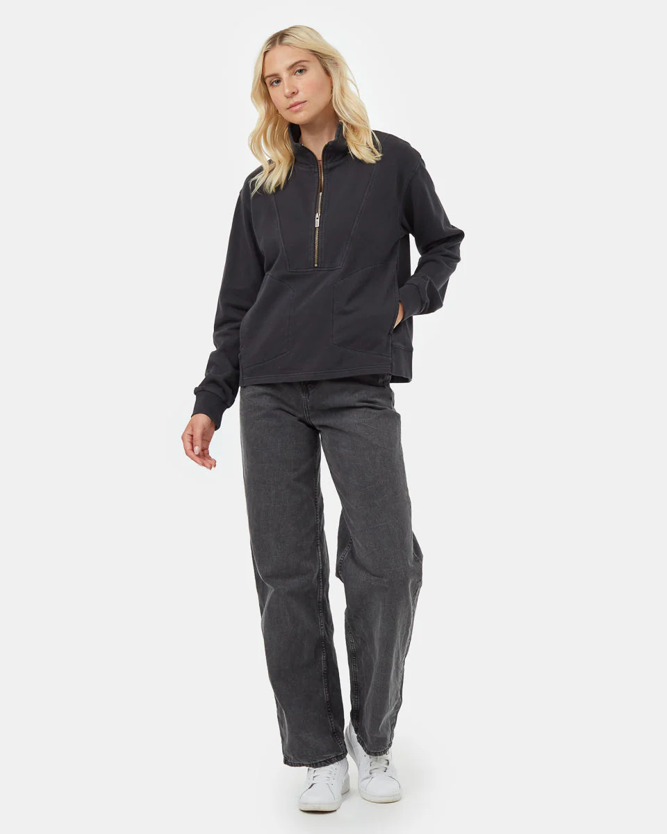 Organic Cotton French Terry Half Zip - Image 2