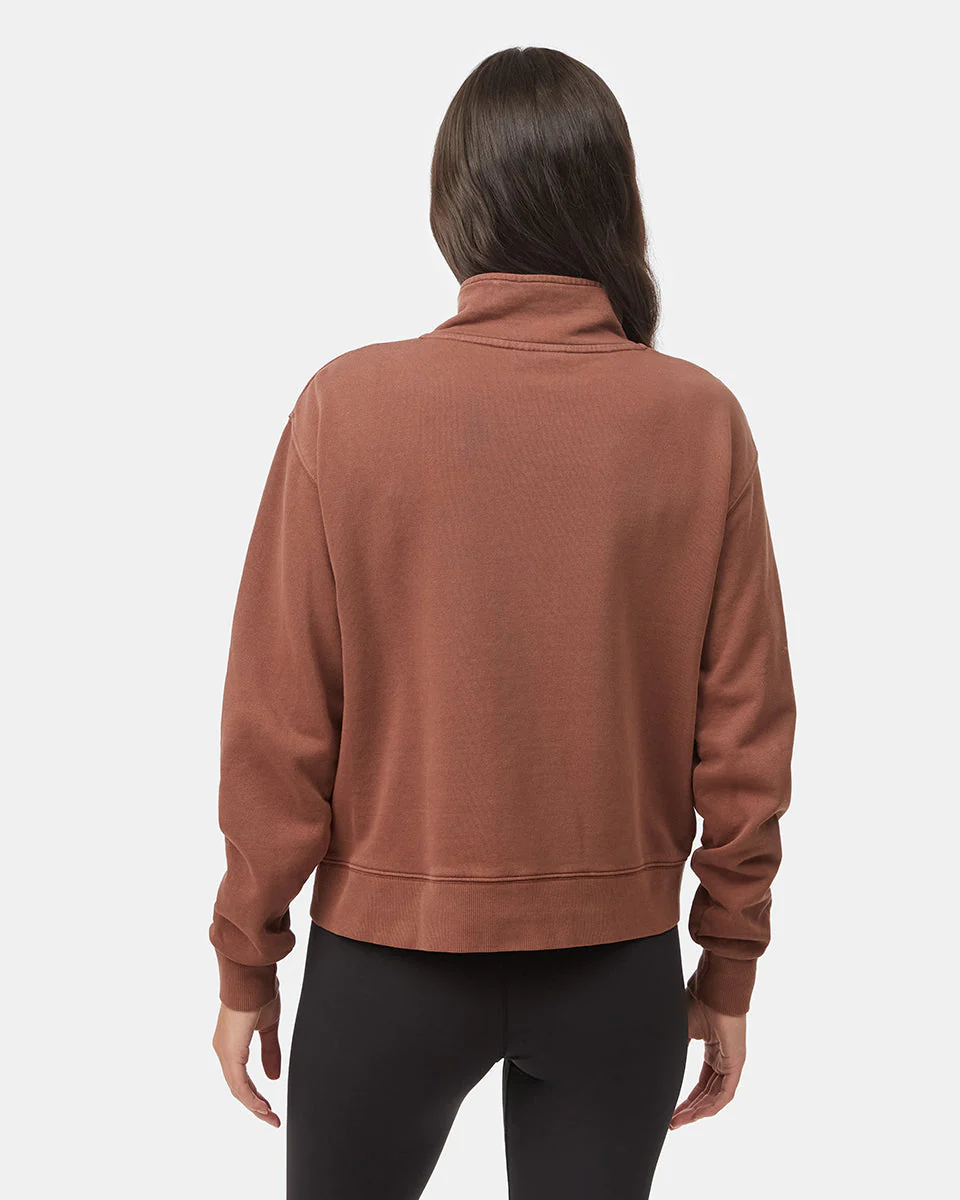 Organic Cotton French Terry Half Zip - Image 3