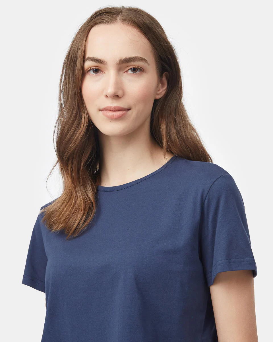 Organic Cotton Relaxed Cropped T-Shirt - Image 4