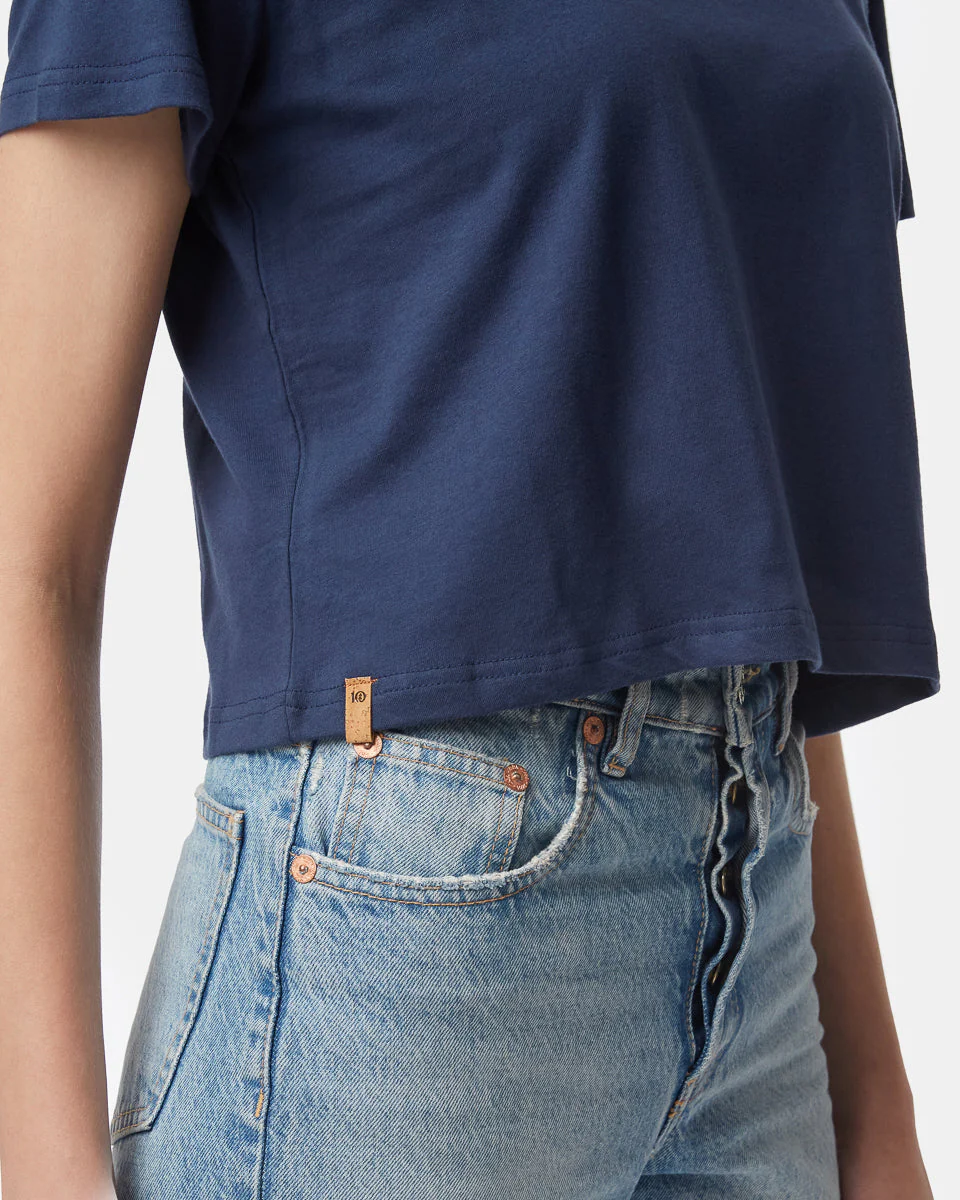 Organic Cotton Relaxed Cropped T-Shirt - Image 5