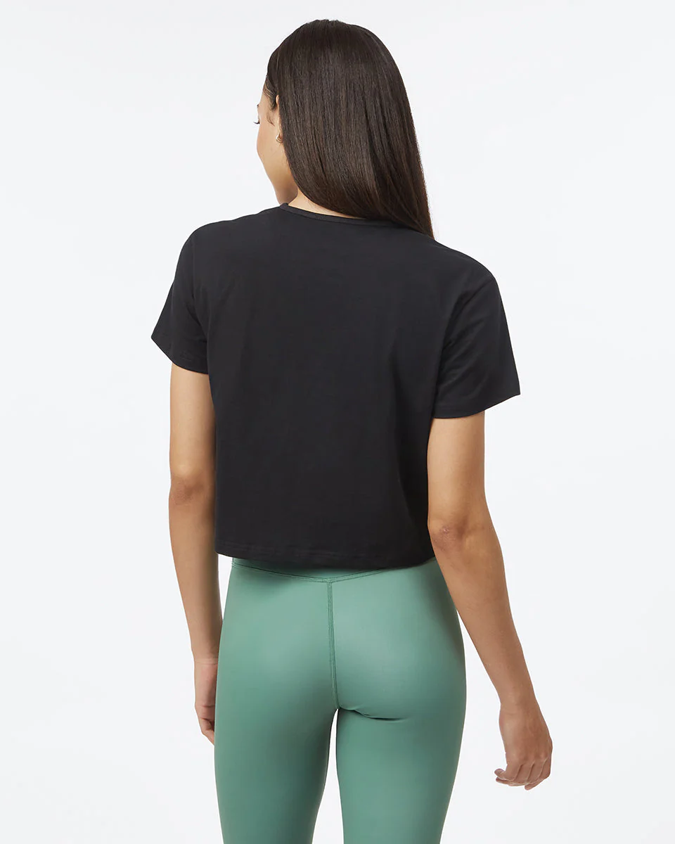 Organic Cotton Relaxed Cropped T-Shirt - Image 3
