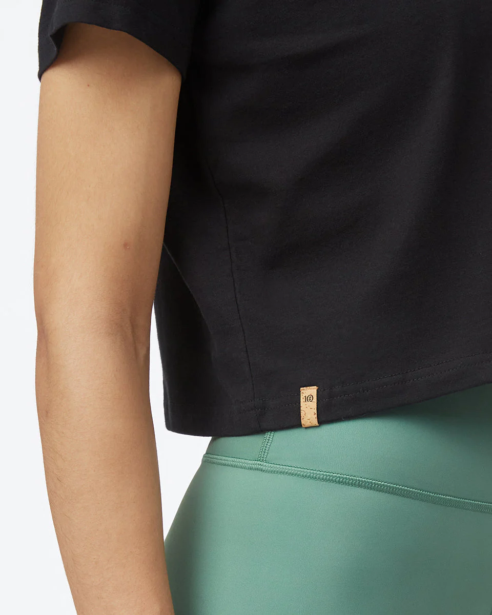 Organic Cotton Relaxed Cropped T-Shirt - Image 5