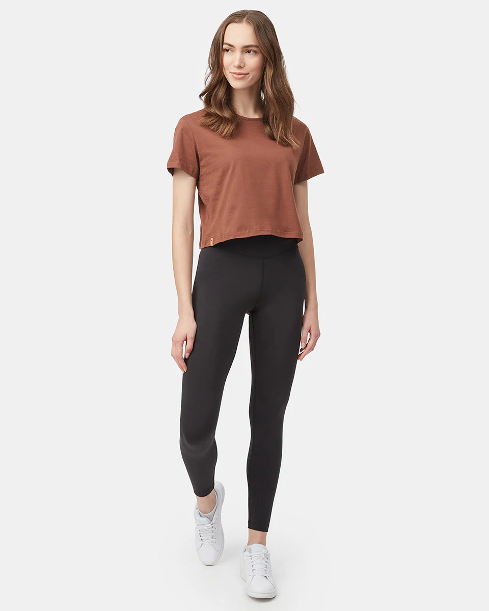 Organic Cotton Relaxed Cropped T-Shirt - Image 2