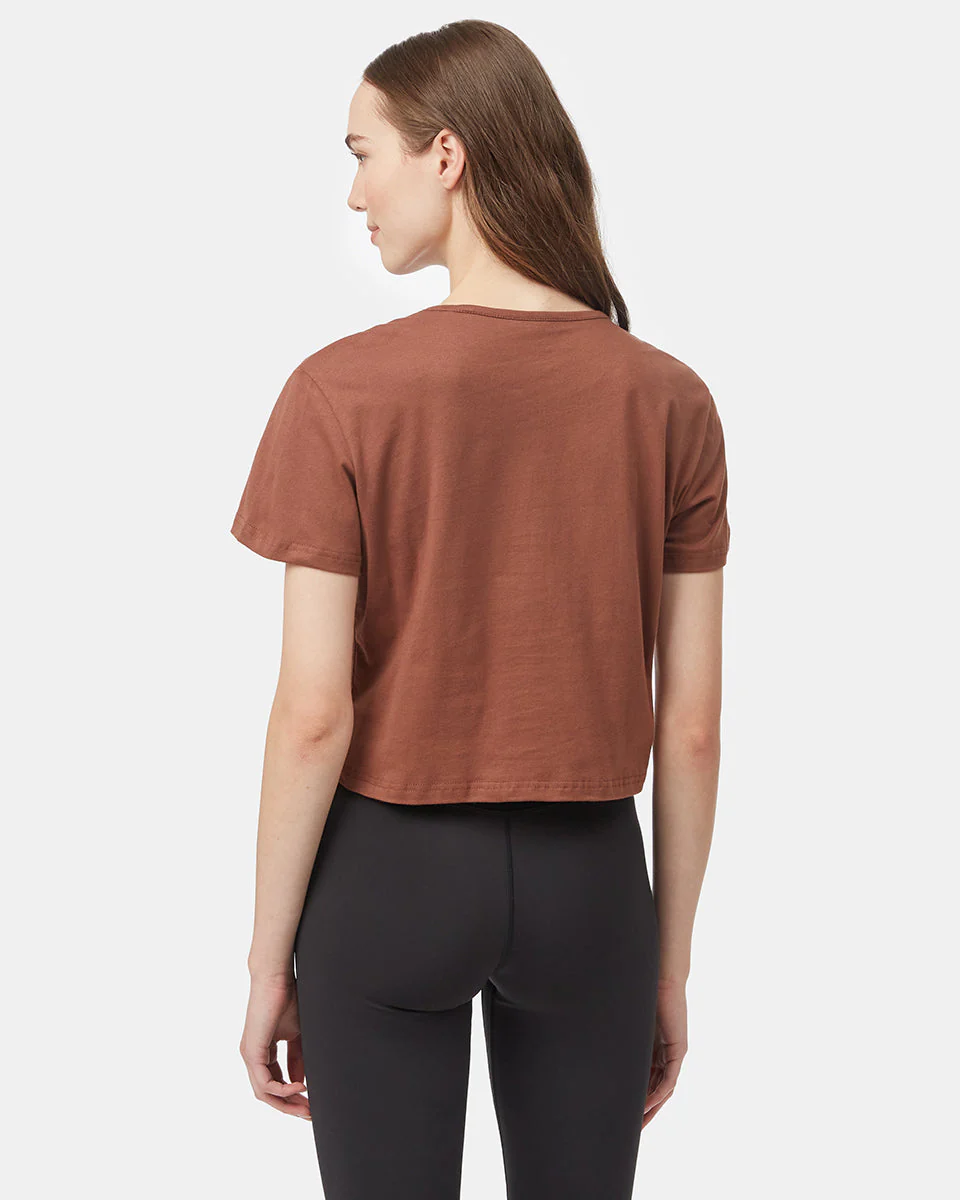 Organic Cotton Relaxed Cropped T-Shirt - Image 3