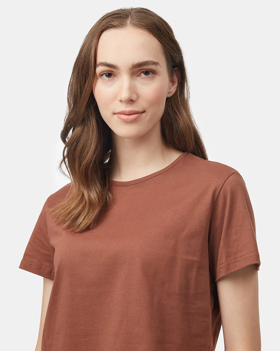 Organic Cotton Relaxed Cropped T-Shirt - Image 4