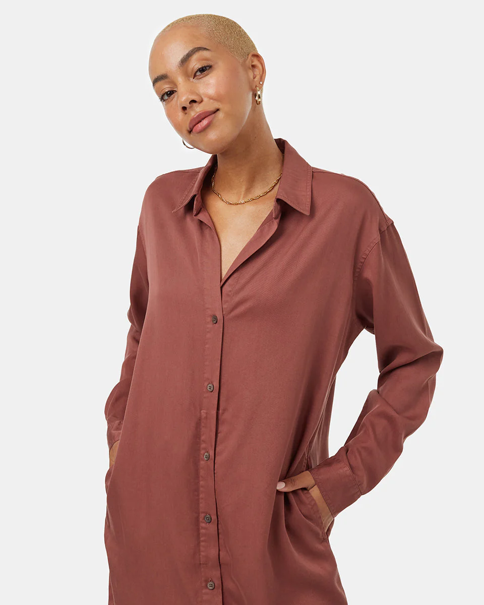 Oversized Shirt Dress - Image 5