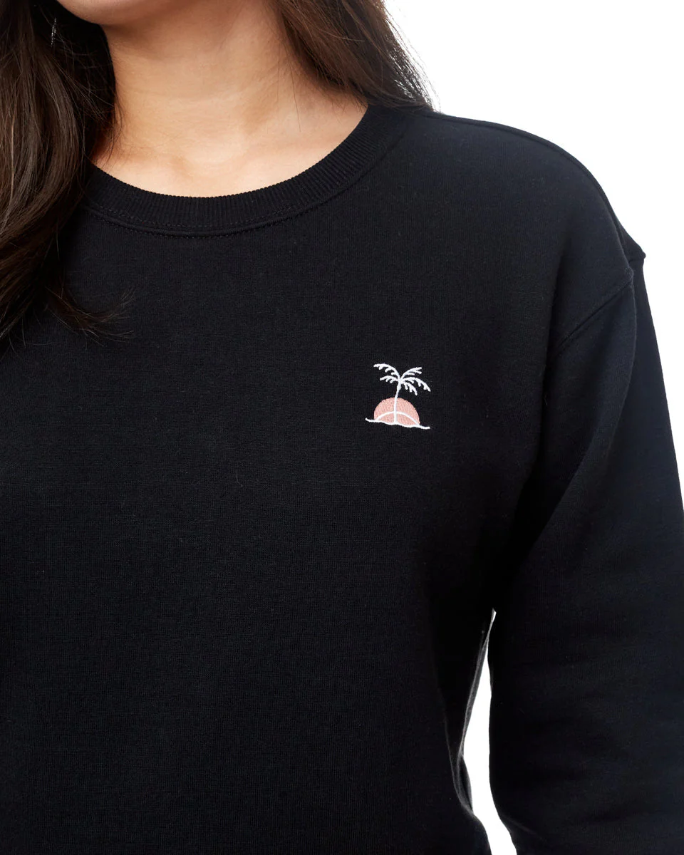 Palm Sunset Embroidery Crew - Image 3