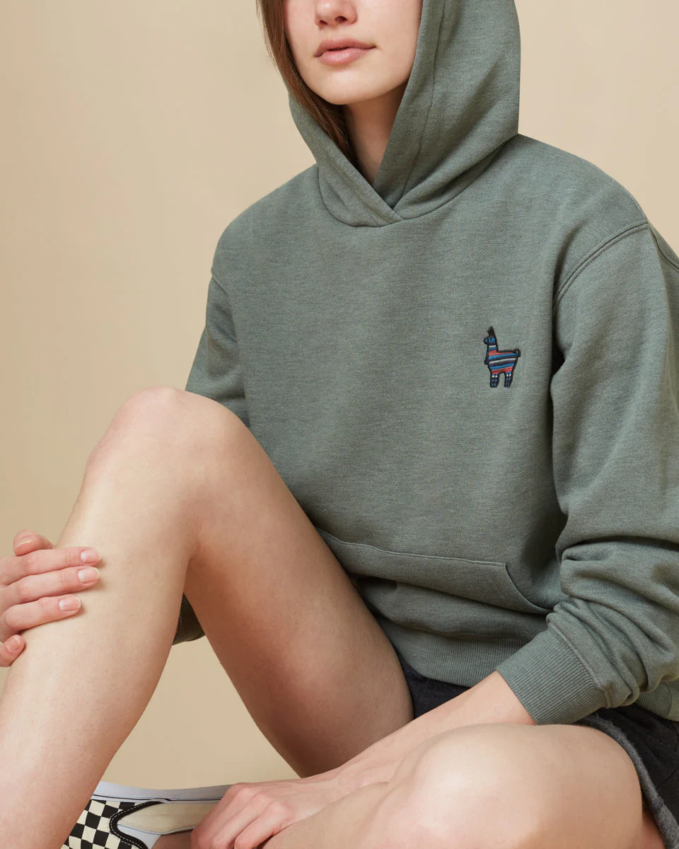 Peru Embroidered Llama Hoodie - Image 3