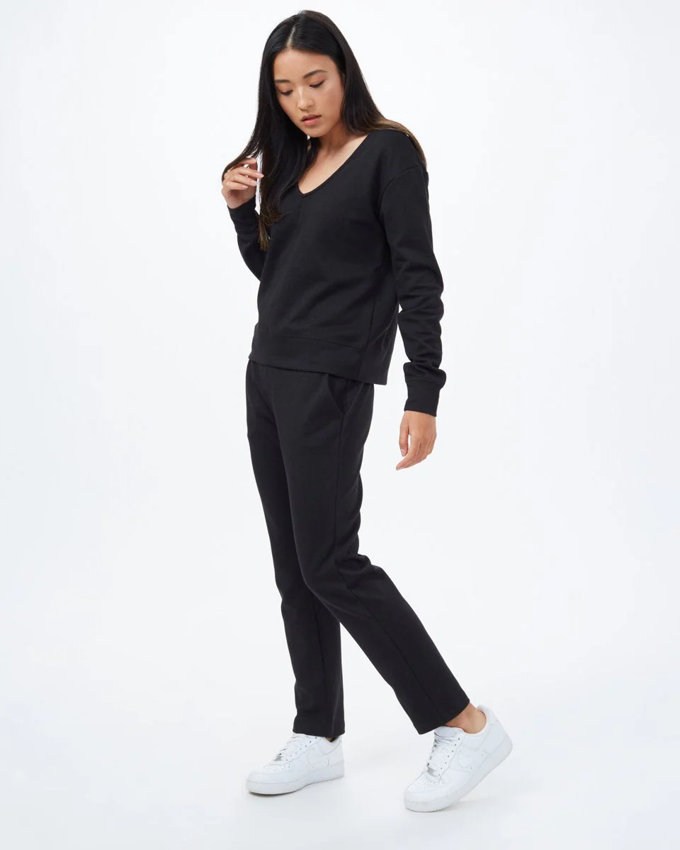 Ponte V-Neck Top - Image 2