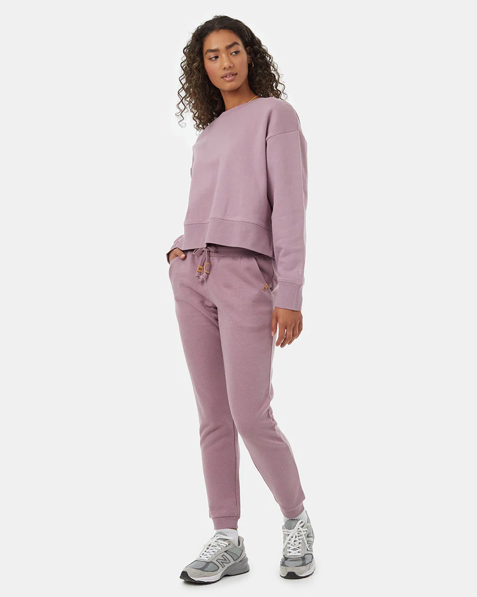 Recycled Cotton Oversized Cropped Crew - Image 2