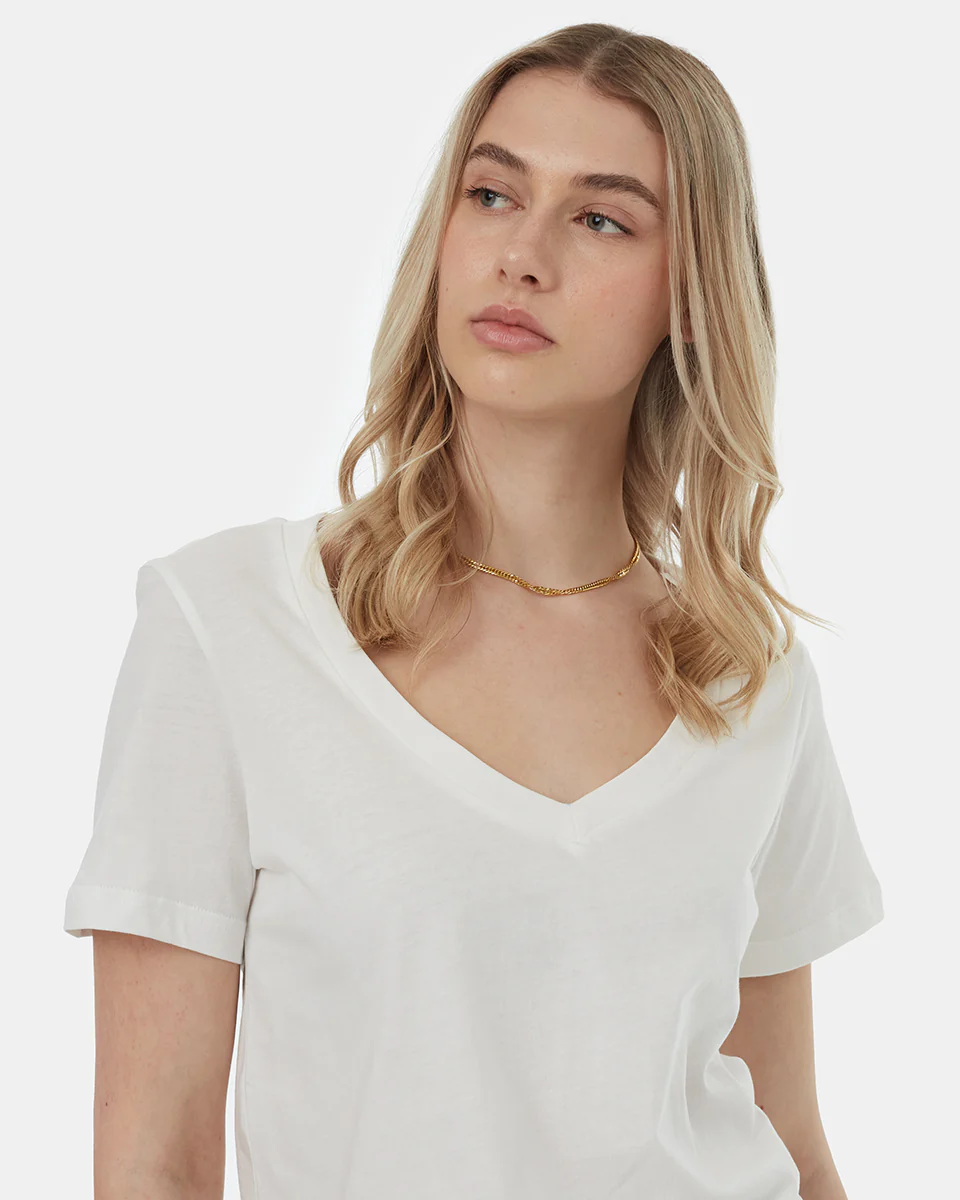 Regenerative Cotton V-Neck T-Shirt - Image 4