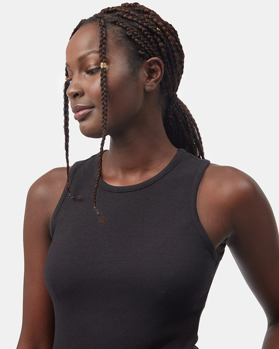 Rib High Neck Tank - Image 4