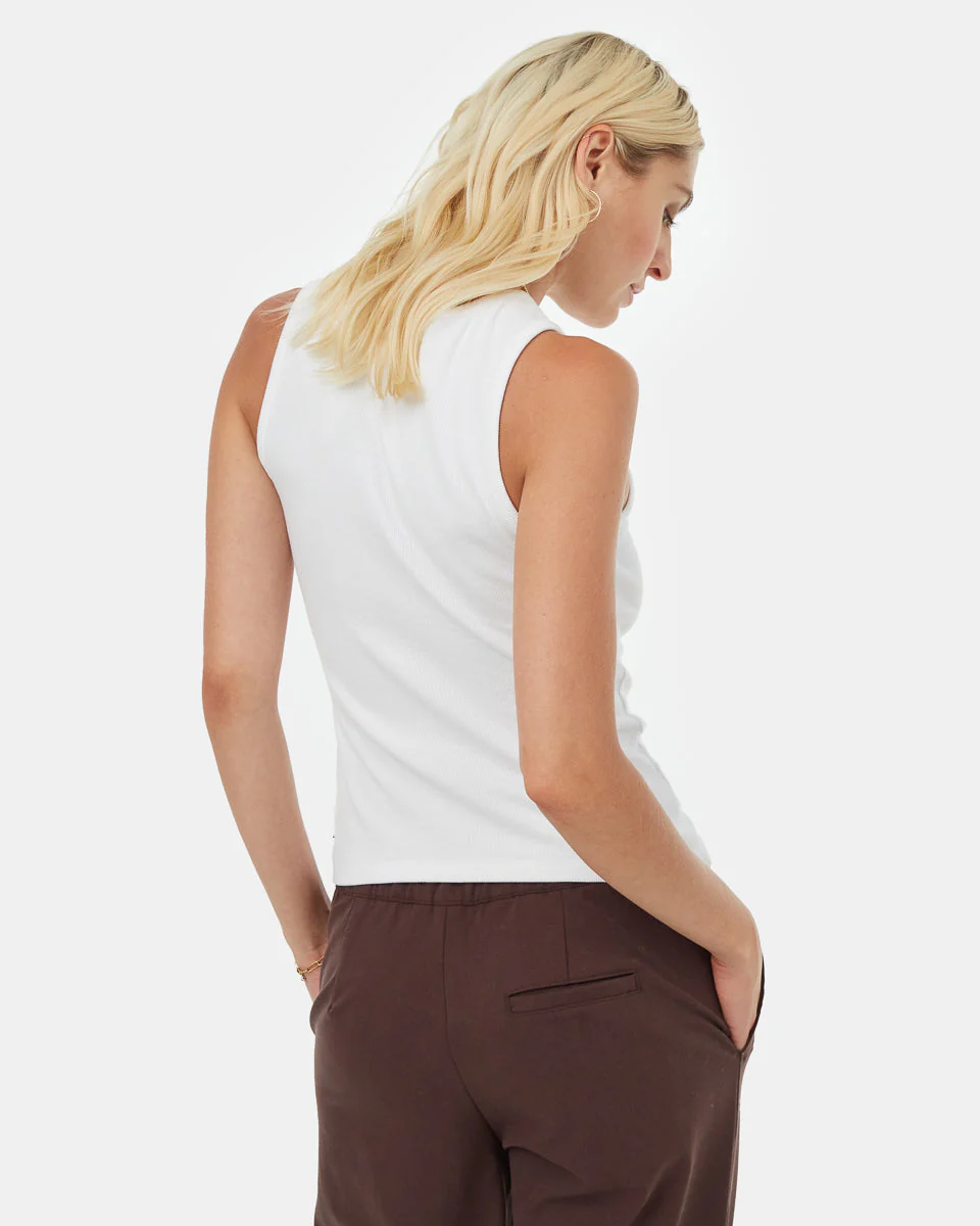 Rib High Neck Tank - Image 3