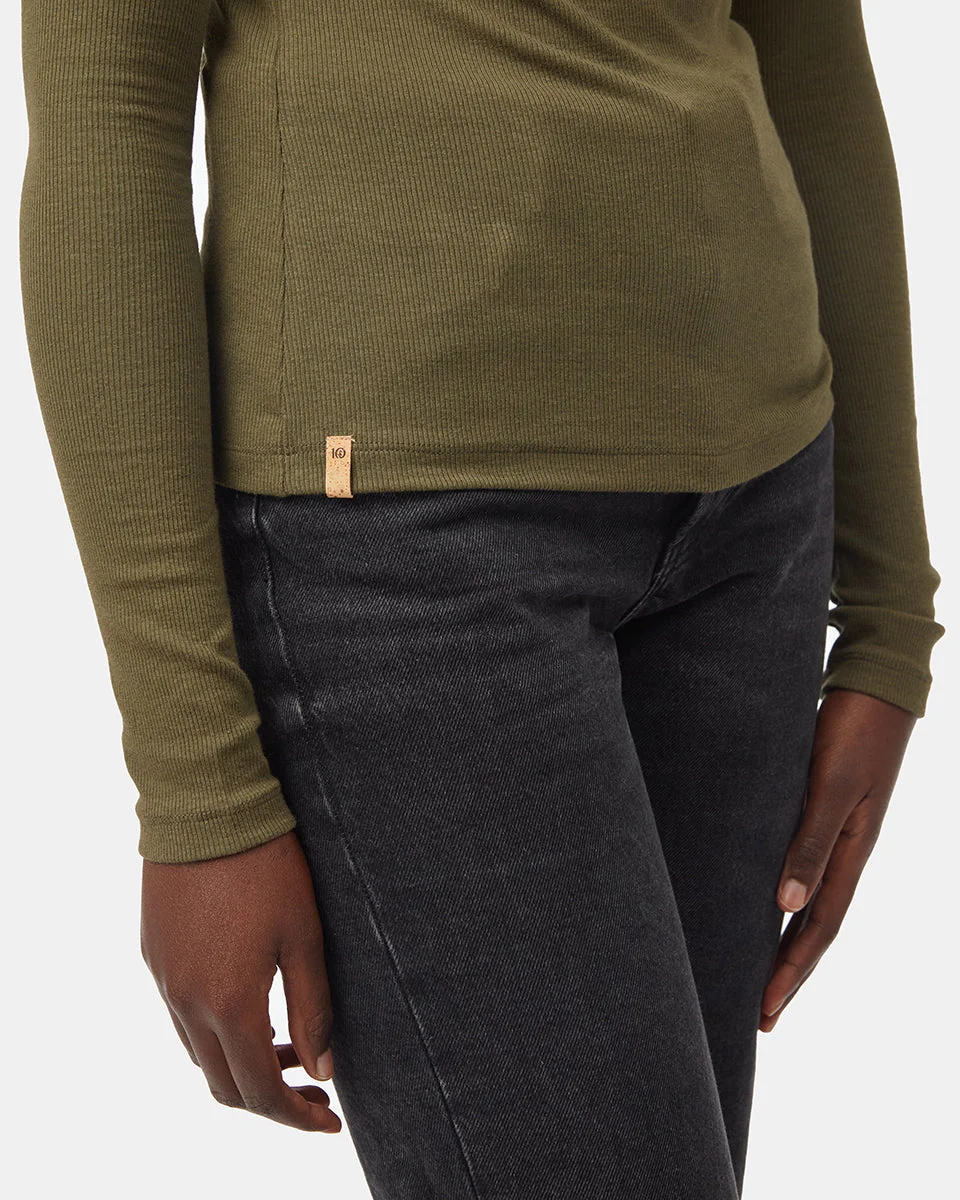 Rib Mock Neck Longsleeve - Image 5