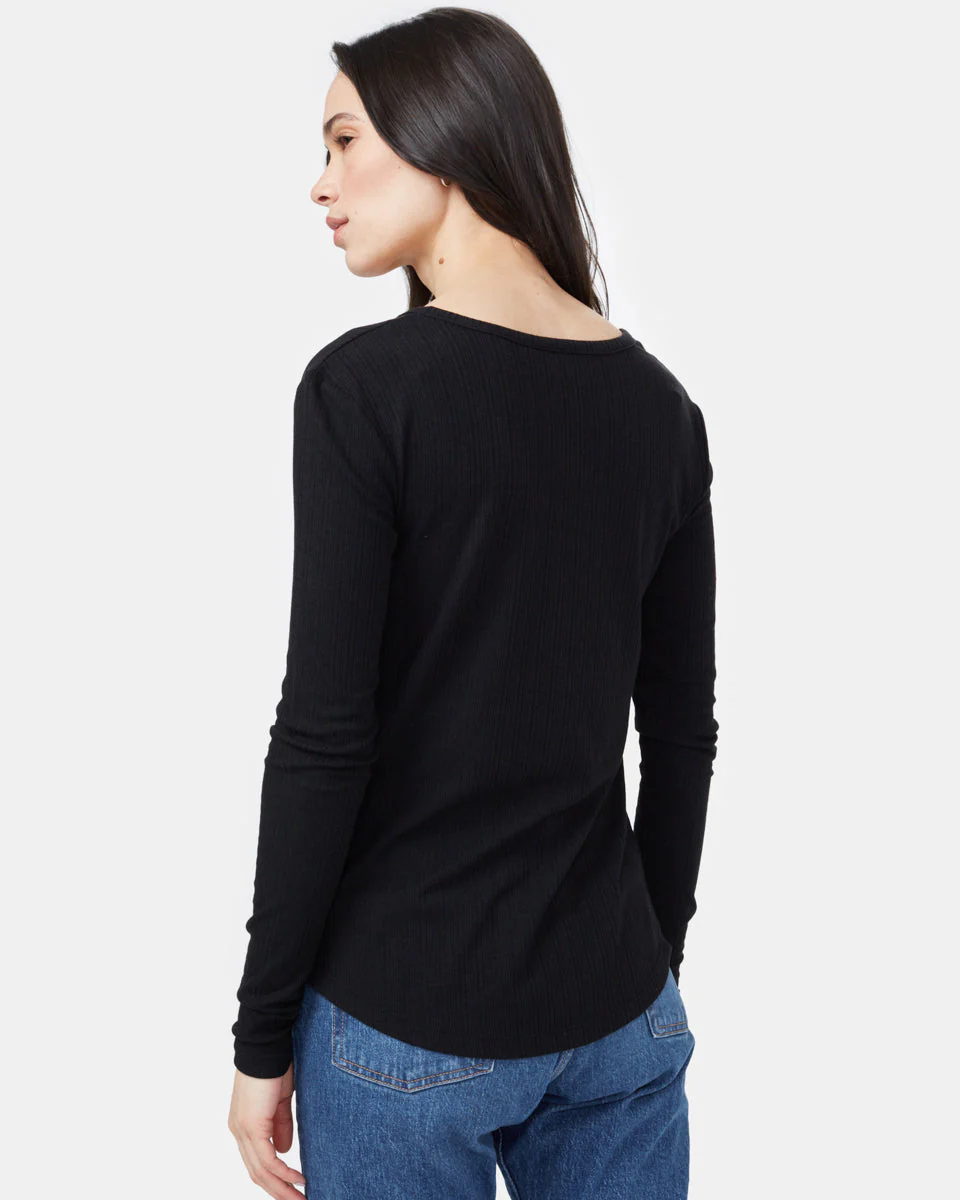 Ribbed Henley Longsleeve - Image 3
