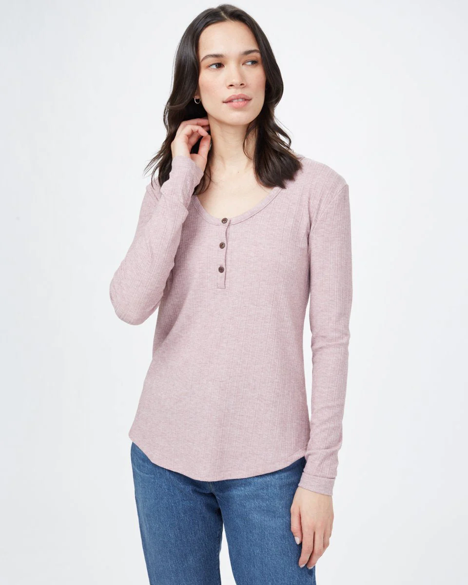 Ribbed Henley Longsleeve
