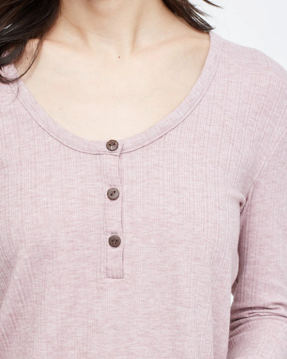 Ribbed Henley Longsleeve - Image 4