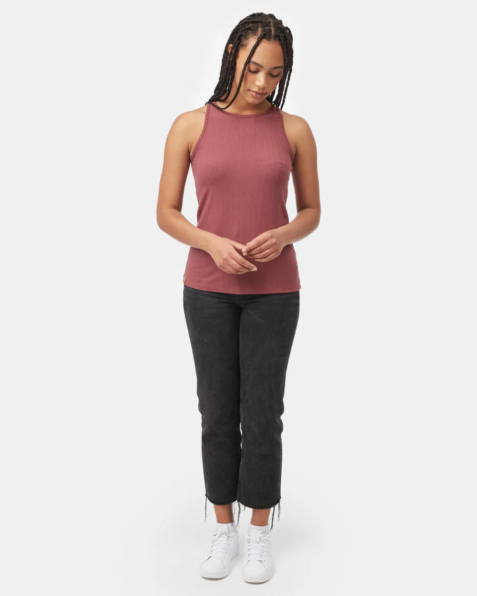 Ribbed High Neck Tank - Image 2