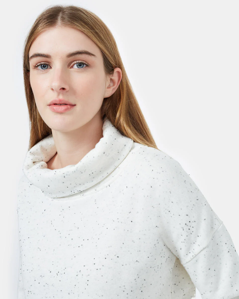 Speckled Cowl Neck Fleece - Image 4