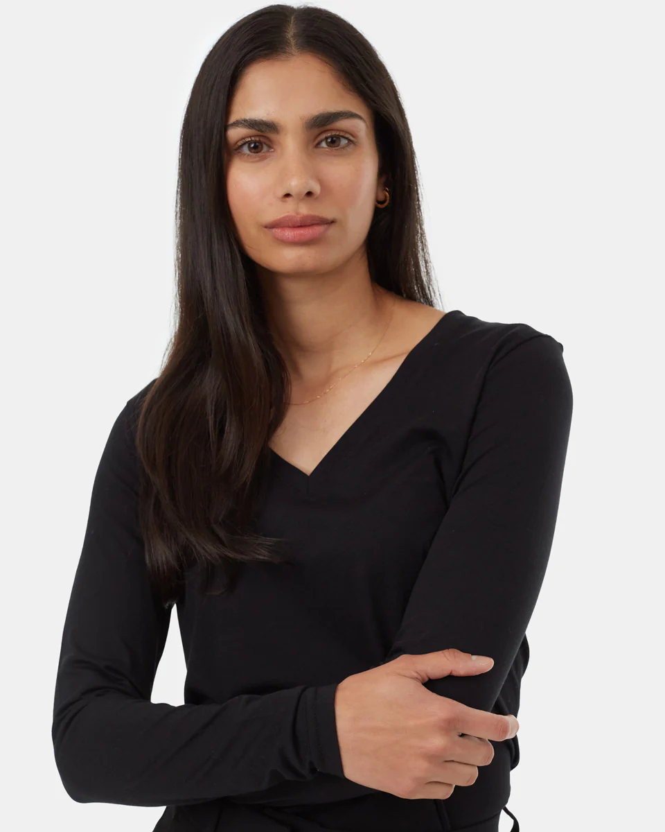 TreeBlend V-Neck Longsleeve T-Shirt - Image 4