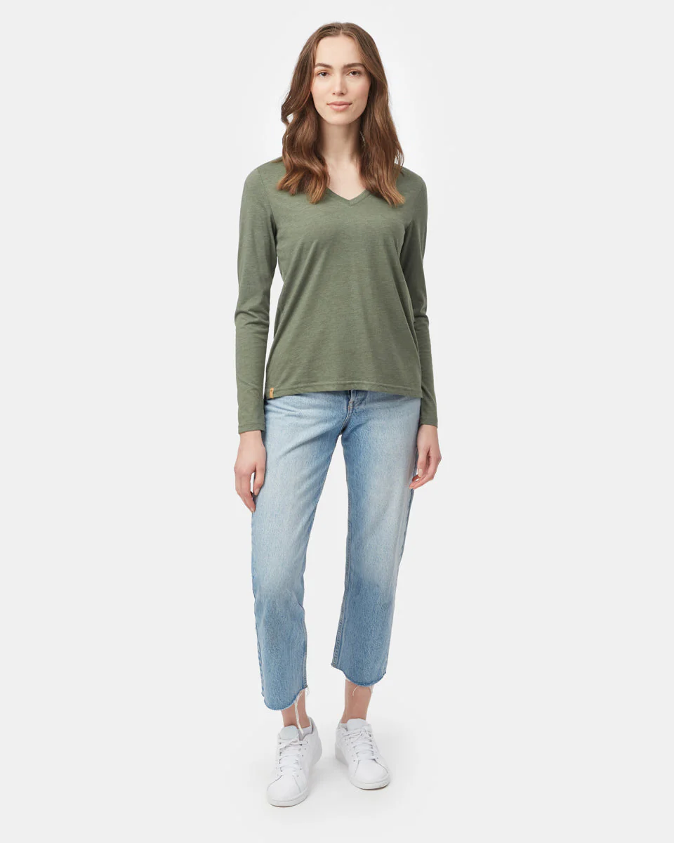 TreeBlend V-Neck Longsleeve T-Shirt - Image 2