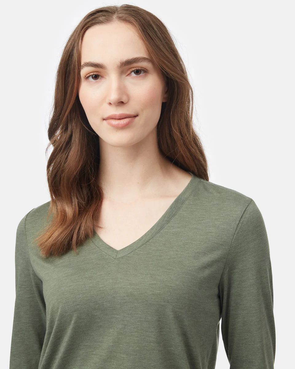 TreeBlend V-Neck Longsleeve T-Shirt - Image 4