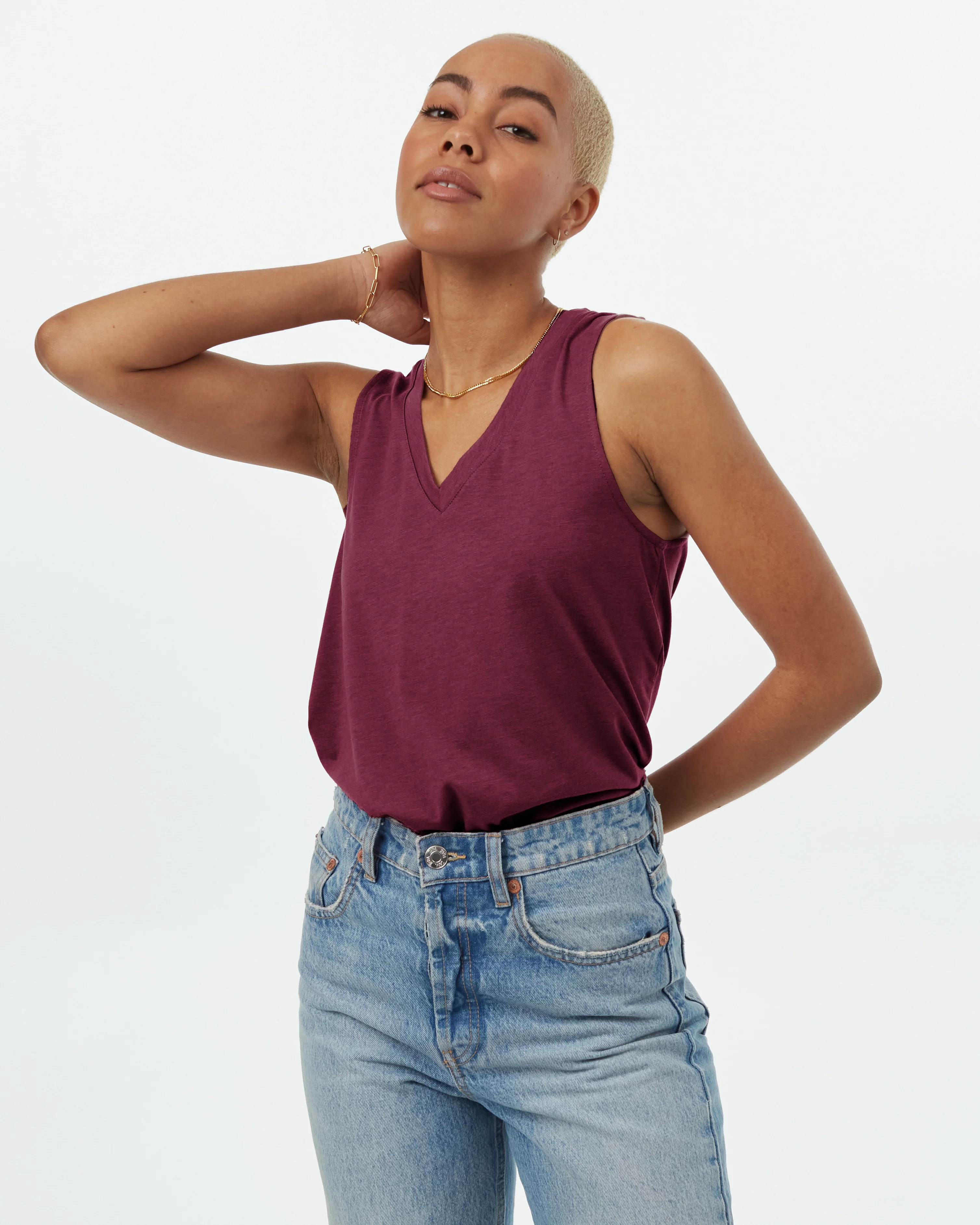 TreeBlend V-Neck Tank - Image 4
